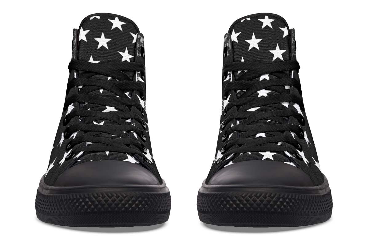 Printed Couple High-top Canvas Shoes