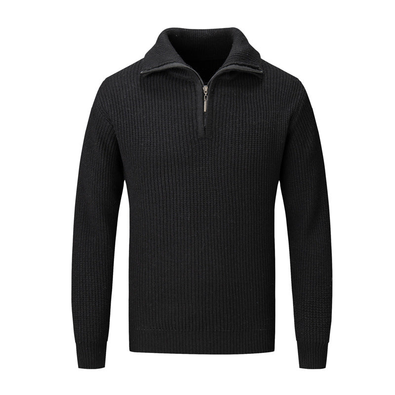 Men's Autumn And Winter Loose High-grade Solid Color