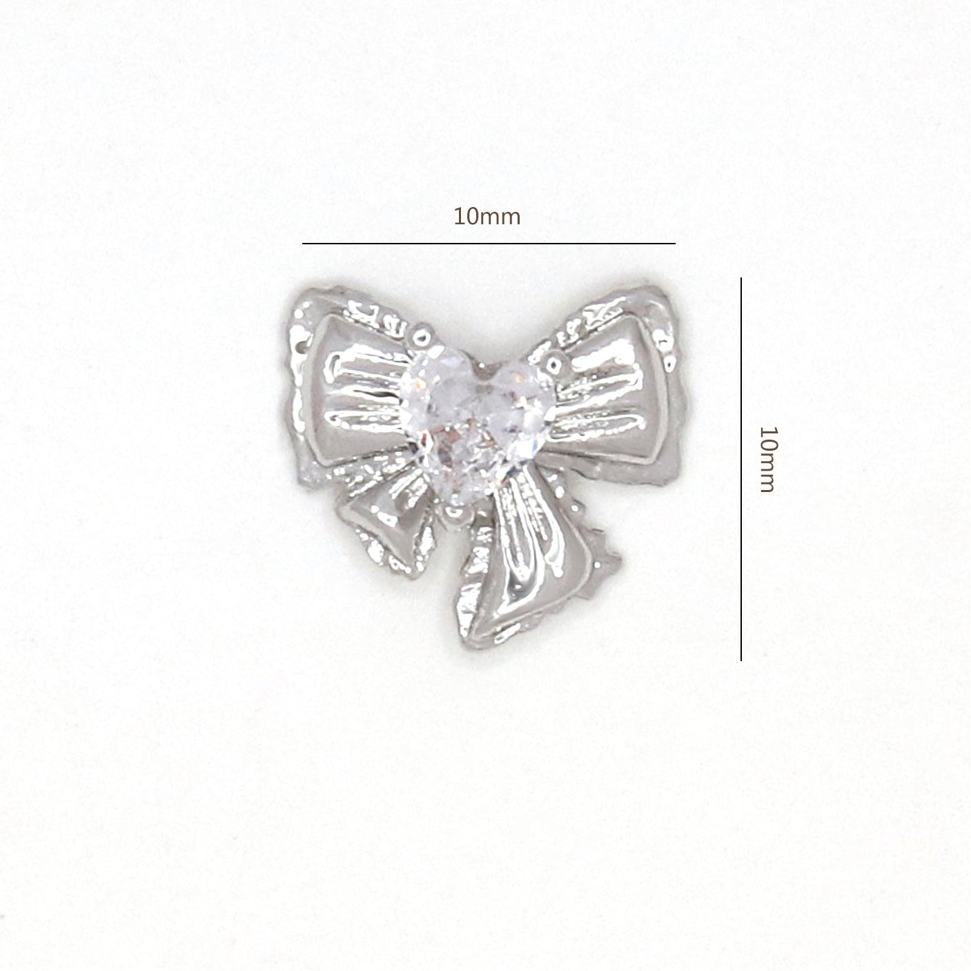 Bow Zircon Nail Ornament Zircon