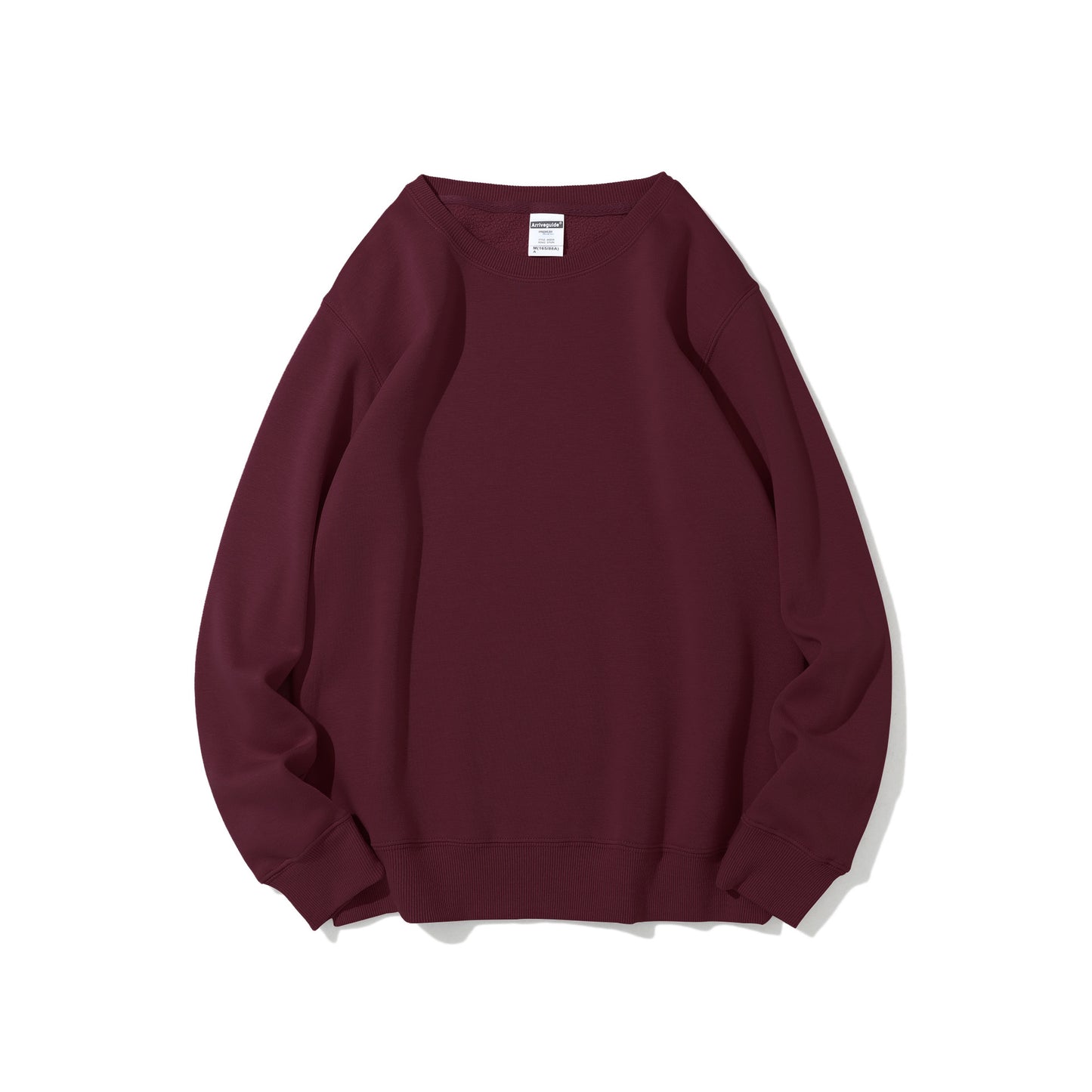 Polar Fleece Rund Hals Sweater Fleeceforet Let Board Candy Color Langærmet Tykket Frakke