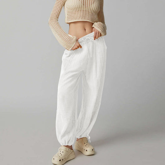 European And American Women's Clothing Versatile Sports Wide-leg Pants