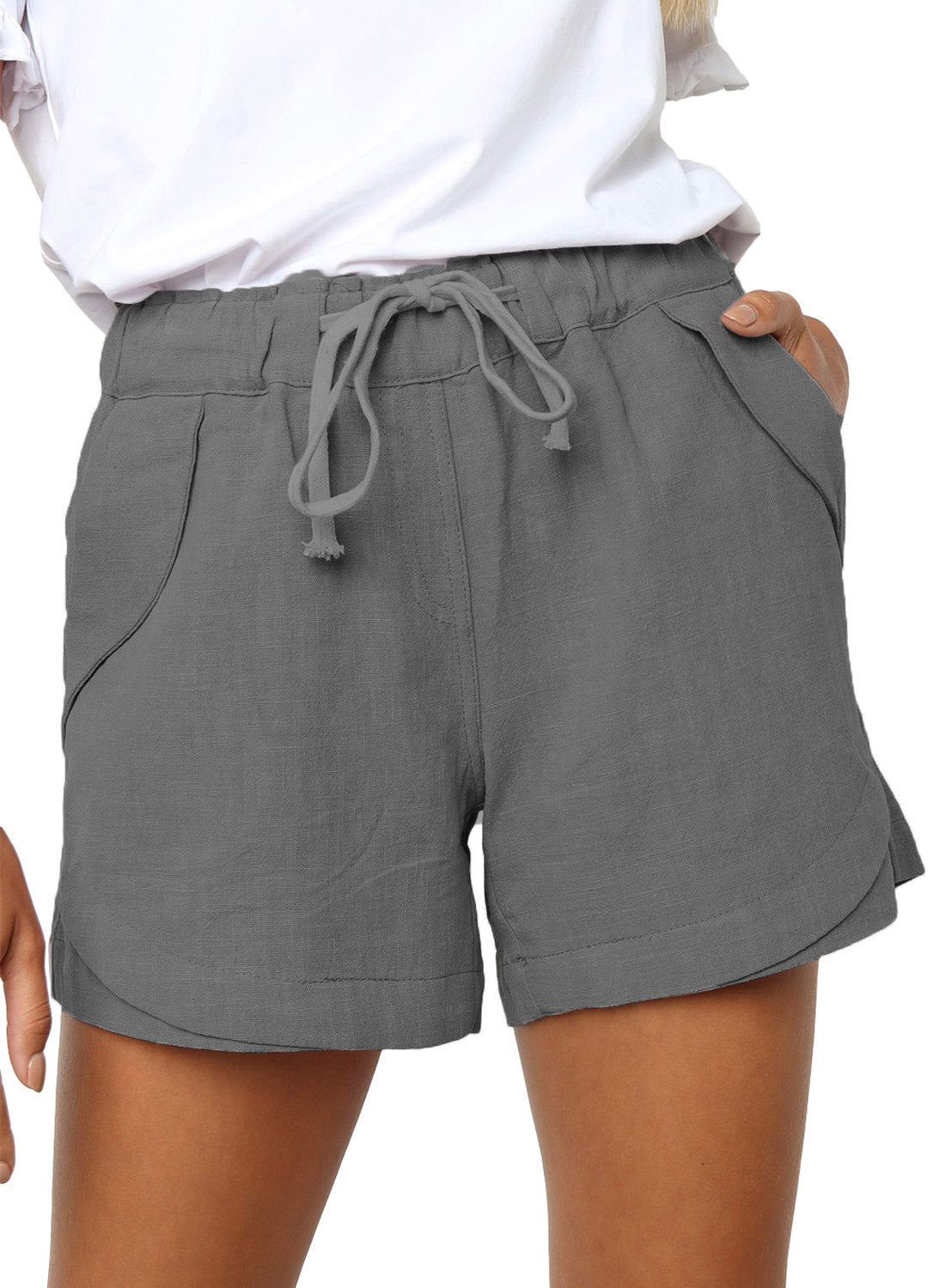 Casual Tencel Women's High Waist Tie Loose Wide Leg Pants