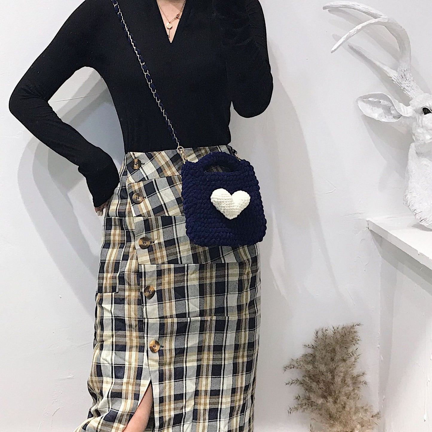 New Plush Hand-woven Small Fragrance Handbag