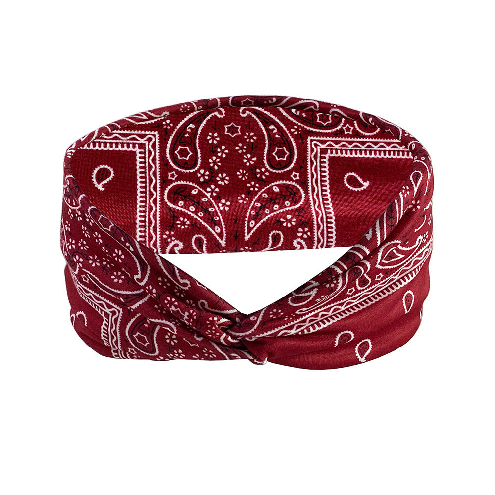 Retro Wide Cross Hairband Amoeba