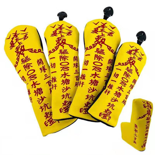 Yellow Golf Club Cover Wood Protection Putter Cover