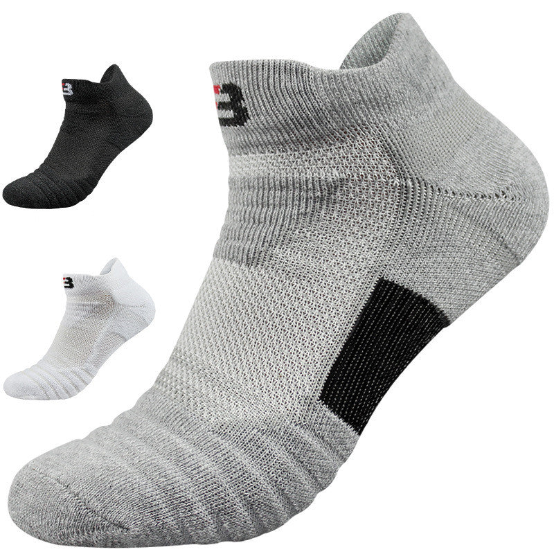 Elite Basketball Socks Men's Short Thick Towel Bottom