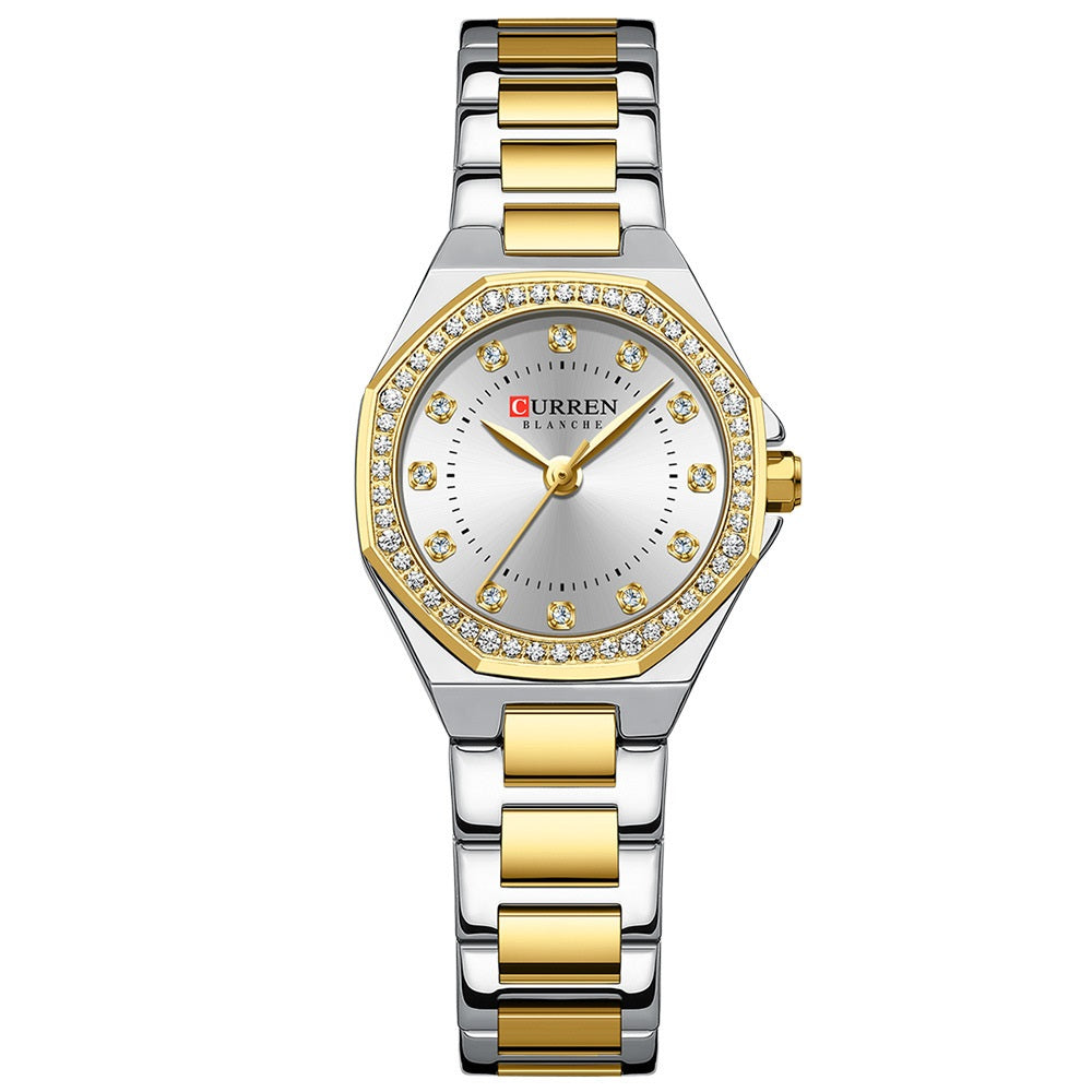 Small Dial Waterproof Rhinestone Watch