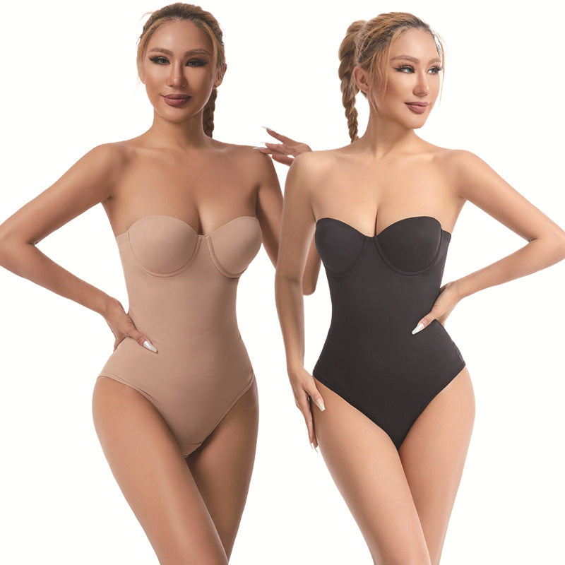 Plus Size Traceless One-piece Corset Dress Special Strapless Corset