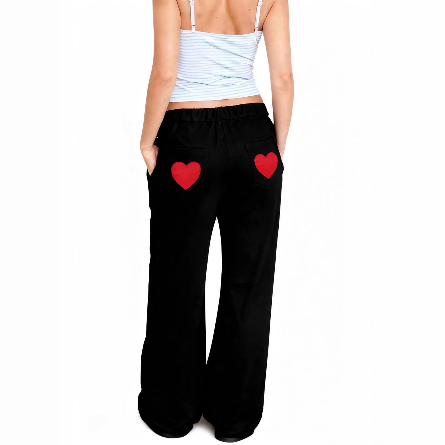 Womens High-waisted Straight-leg Jogger Pants Trendy And Stylish