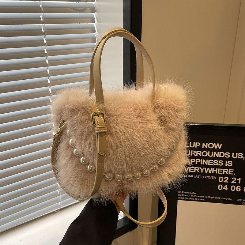 Autumn And Winter New Portable Bucket Bag Personalized Commuter Crossbody
