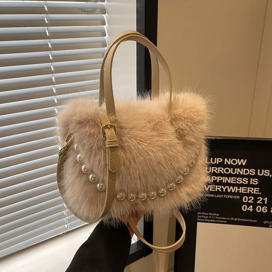 Autumn And Winter New Portable Bucket Bag Personalized Commuter Crossbody