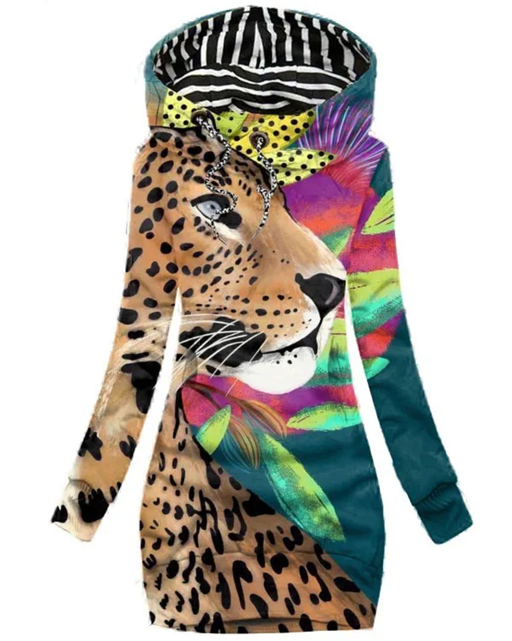 3D Digital Printing Casual Long Sweater