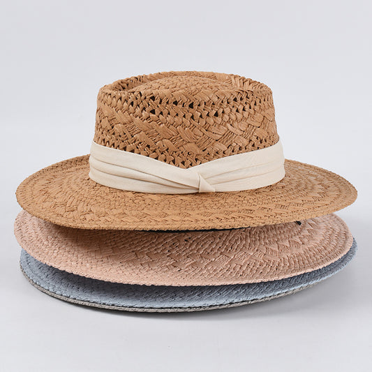 New Ladies Handwoven Sunscreen Straw Hat