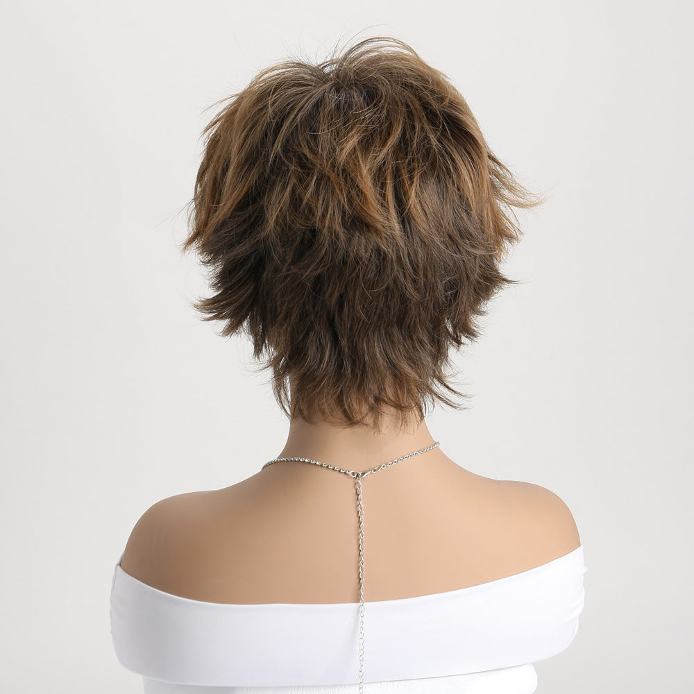 Wig, European And American Style, Ultra-realistic Fluffy Short Curly Wig, Synthetic Hair Toupee
