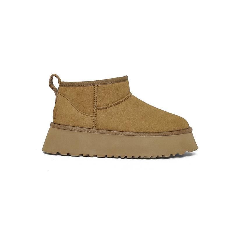 Women's Fashion Fur One Body Warm Short Boots