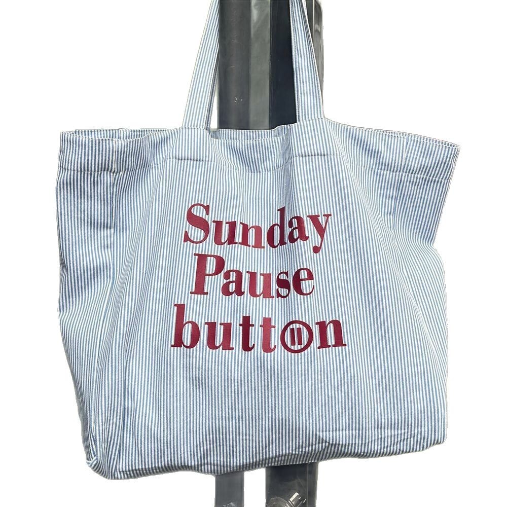 Large-Capacity Letter-Striped New Tote Bag