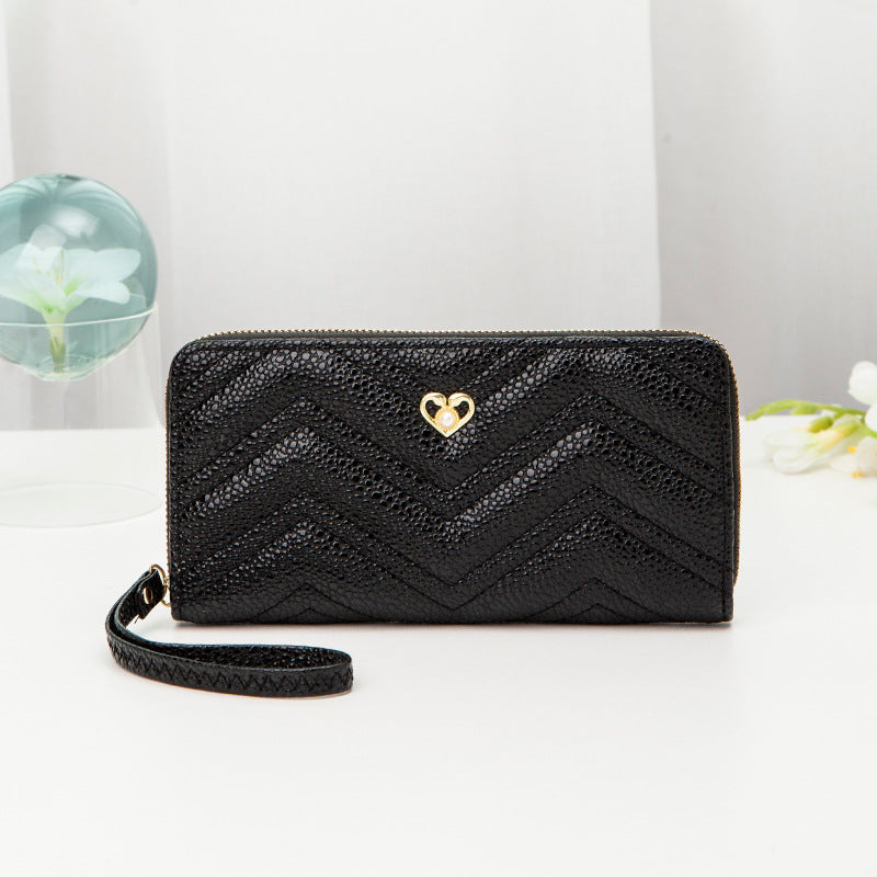 Fashion Clutch Bag Texture Embroidery Thread Love