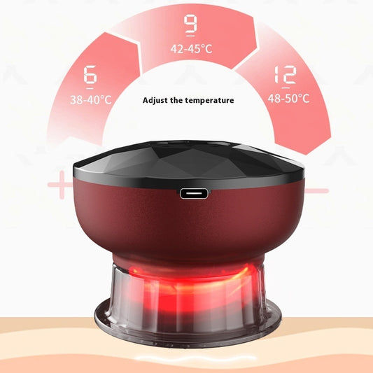 Household Electric Cupping Device Gua Sha Scraping Massager Hot Compress Massage Beauty Instrument