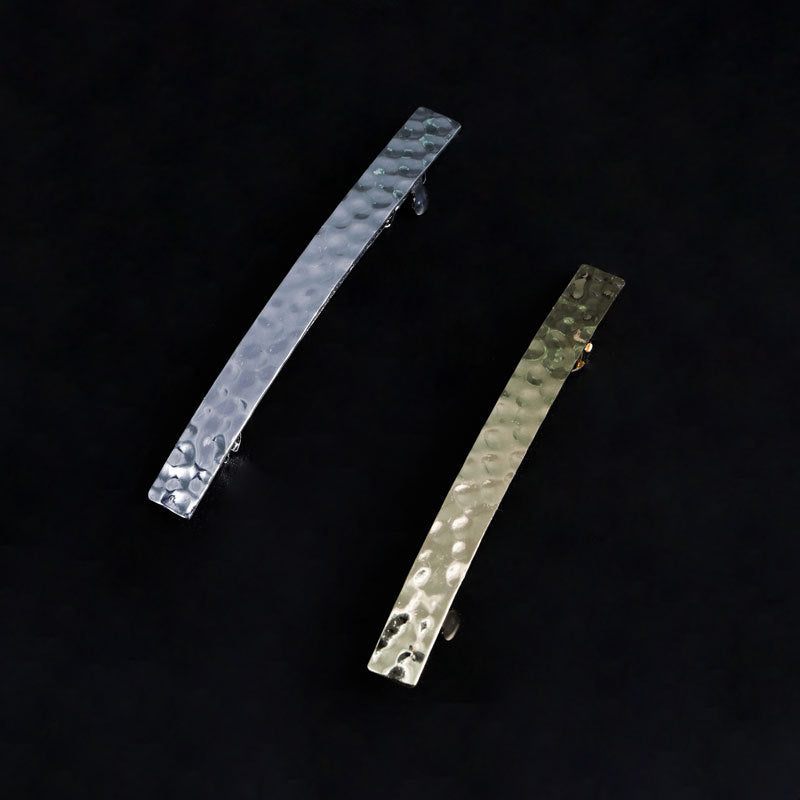 Japanese And Korean Fashion New Concave-convex Style Metal Spring Clip
