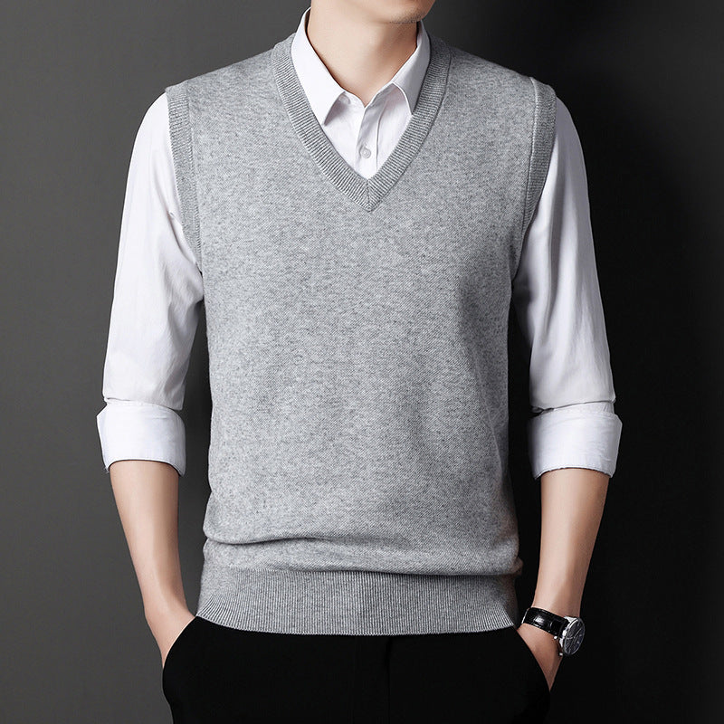 Young And Middle-aged Men's Wool Vest