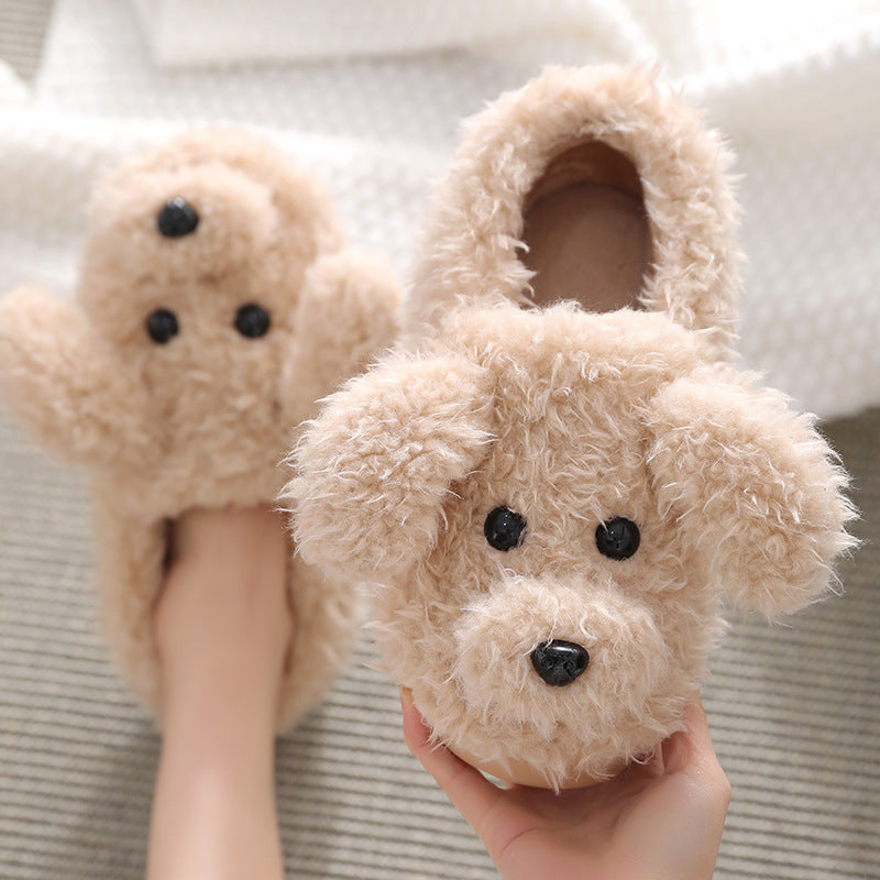 Dog Ankle Wrap Cotton Shoes Fleece-lined Thick Bottom And Warm Keeping Parent-child