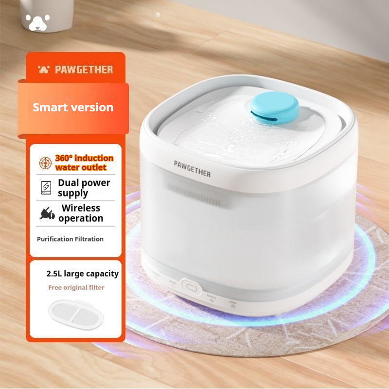 Pet Small To Big Cat Unplugged Pet Drinking Water Apparatus