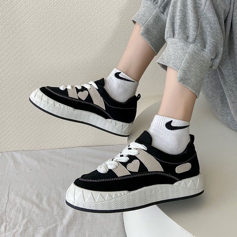 Women's Niche Platform Autumn Canvas Sneakers