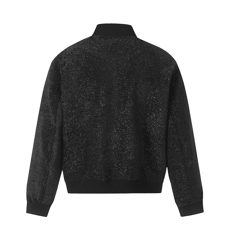 Starry Zipper Jacket Coat Men's Clothing Vintage Loose Baseball Uniform