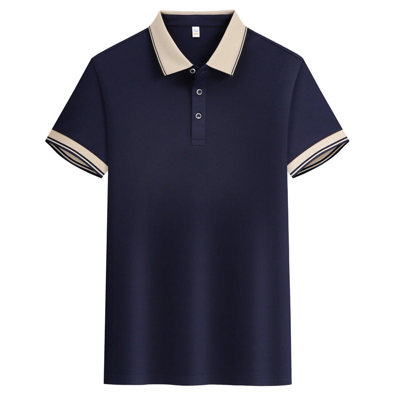 Summer Polo Shirt Solid Color Overalls