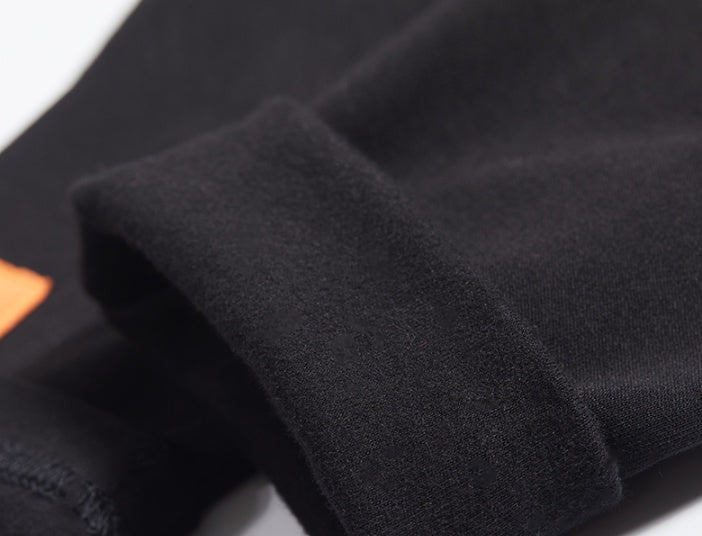 Men's Long-sleeved T-shirt With Velvet Half High Collar To Keep Warm Inside