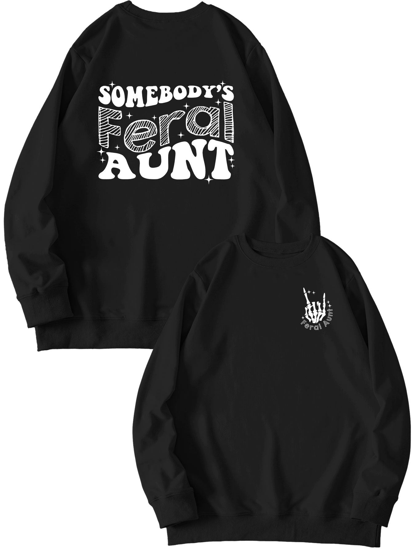 Printet sweatshirt til damer - Løs og alsidig
