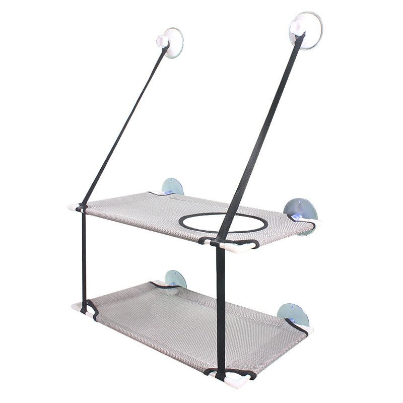 Suction Cup Double Layer Hanging Cat Litter