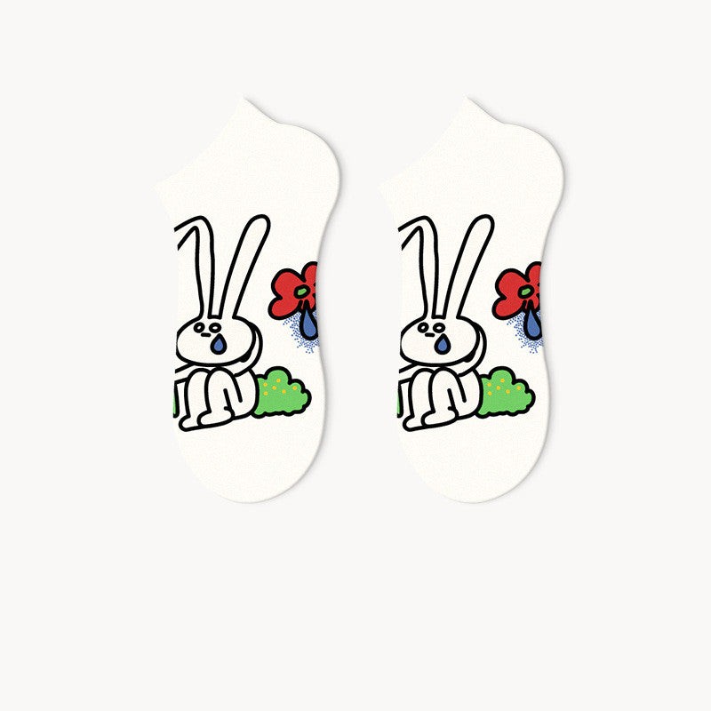 Summer Cartoon Female Cute And Breathable Thin Socks