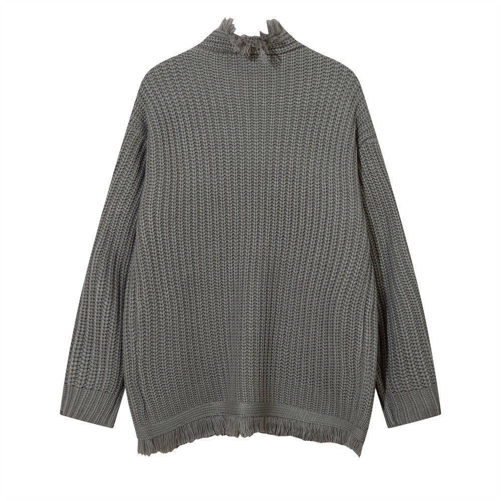 Bf Lazy Sweater Cat Beard Knitted Cardigan