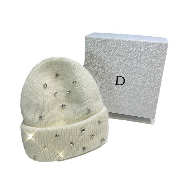 Autumn-Winter Warm And Thickening Trend All-match Sweet Knitted Toque