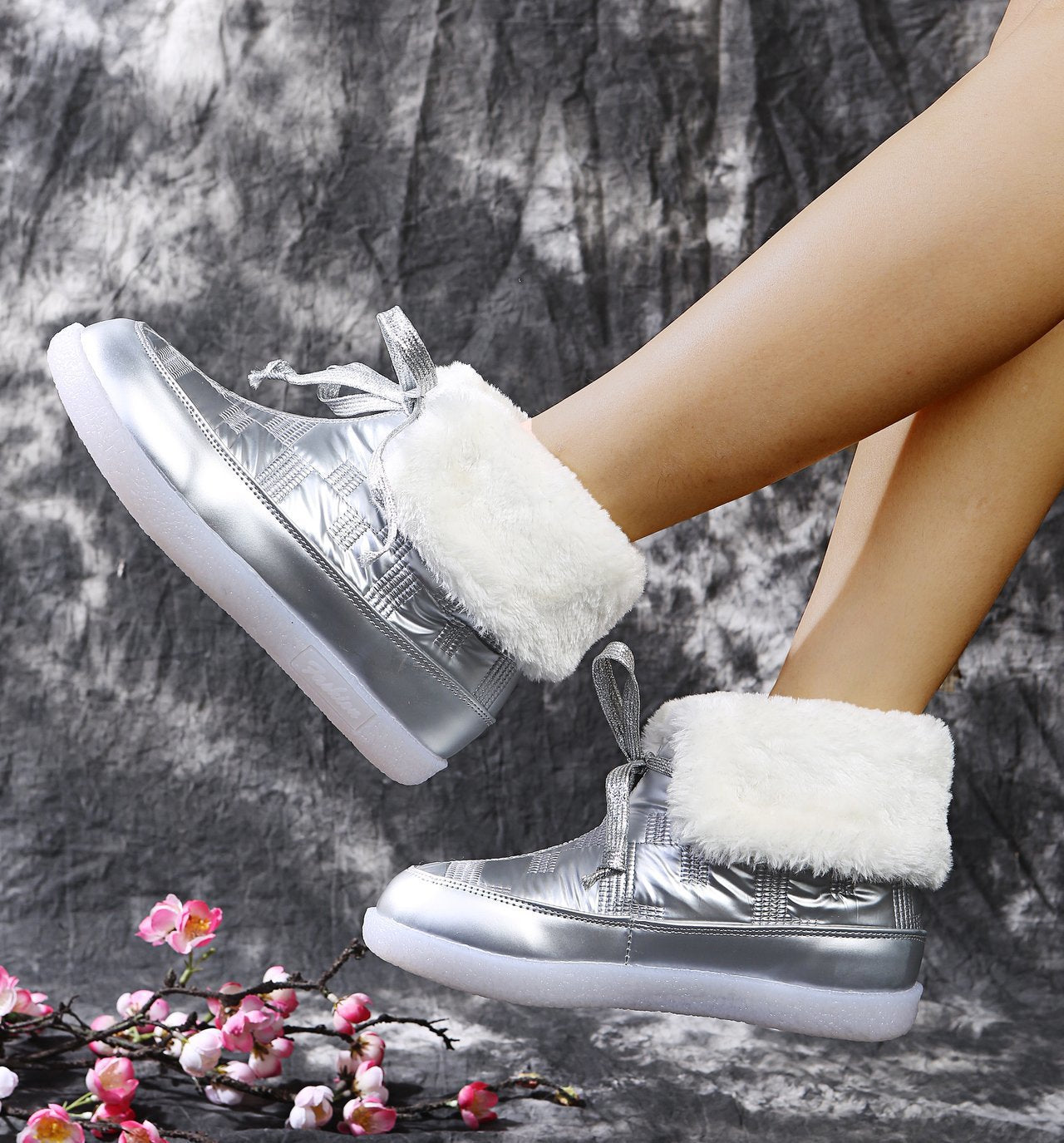 Women's Mid-boots Warm And Velvet Cotton