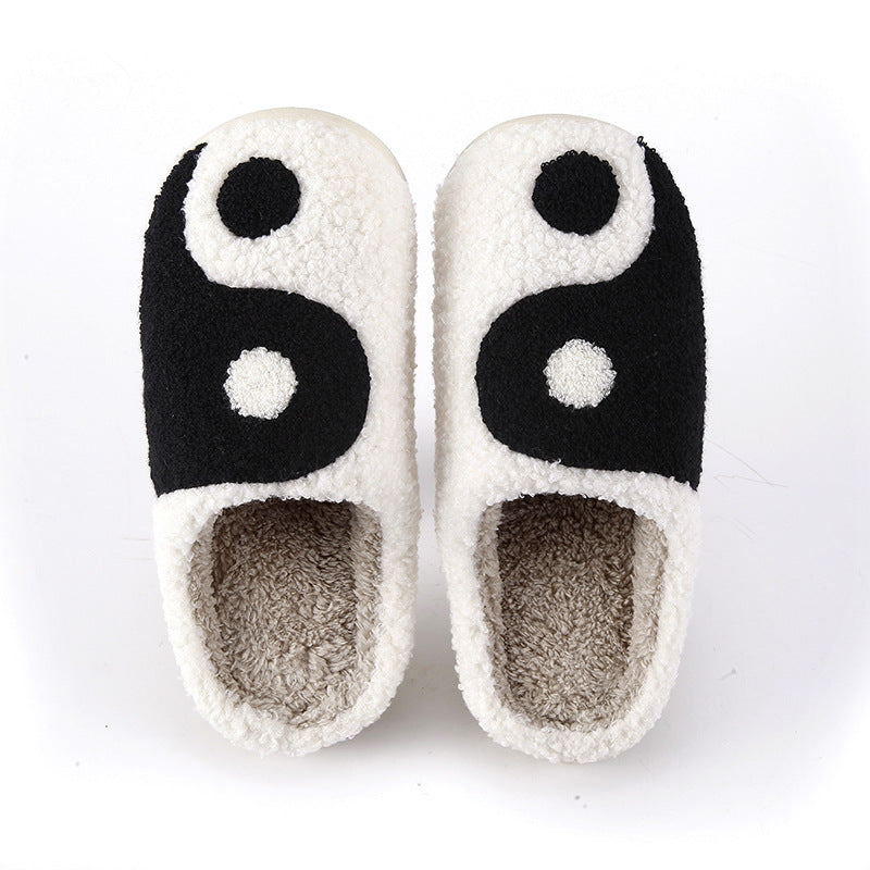 Comfortable Home Taiji Cartoon Thermal Cotton Slippers