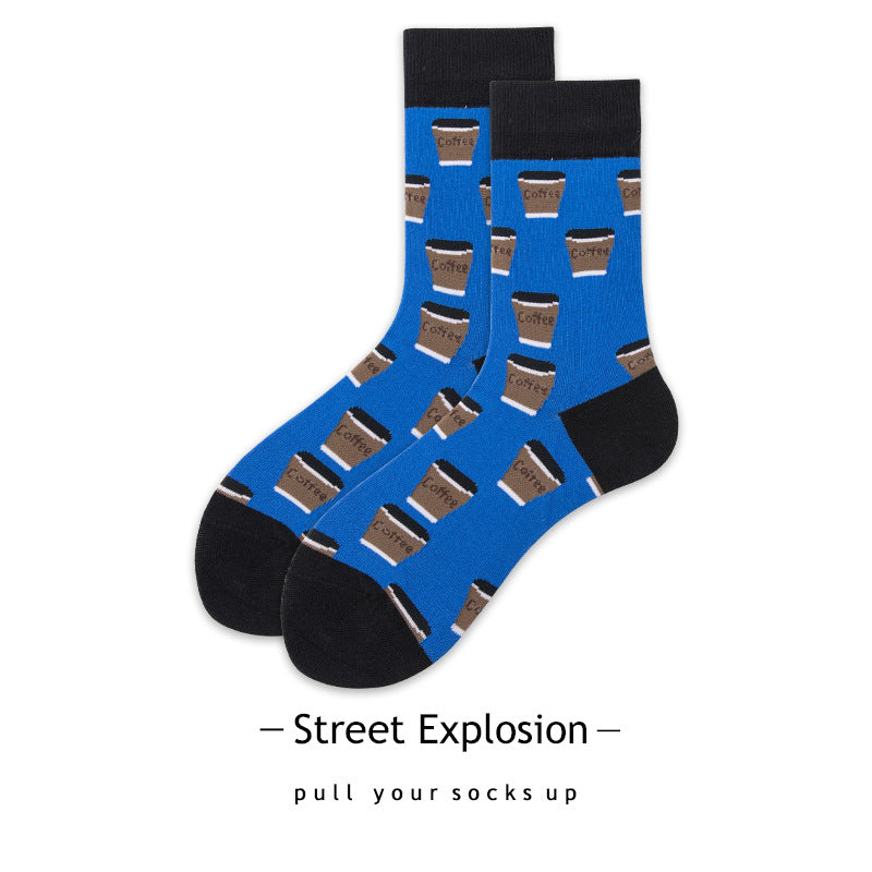 Cartoon Jacquard Sports Skate Socks