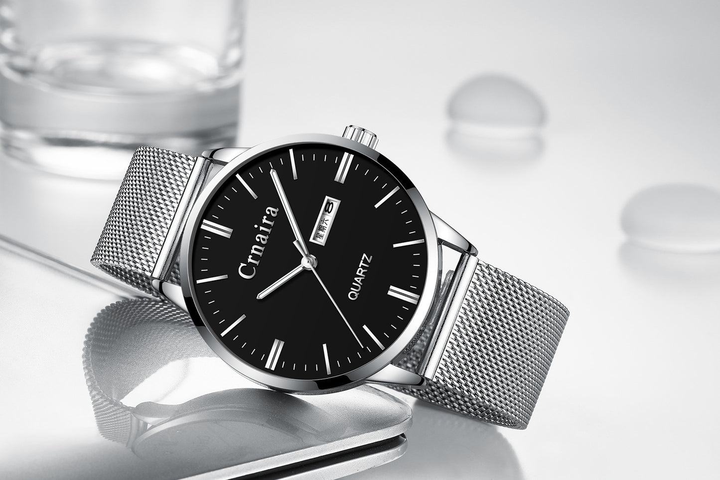 Men's Pointer Display Casual Waterproof Quartz Watch