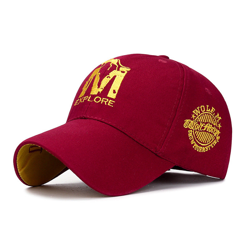 Embroidered M Wolf Baseball  Spring Casual Men And Women