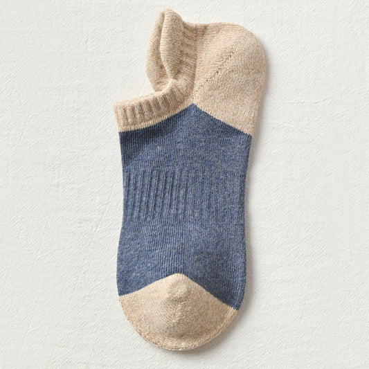 Sweat-absorbing Breathable Autumn And Winter Cotton Boat Socks