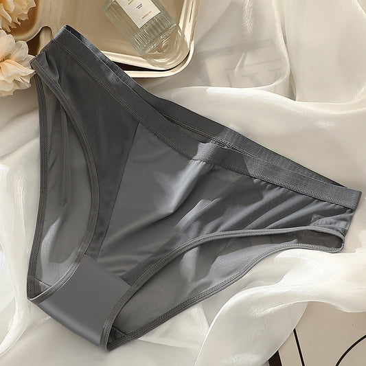 Mesh Ultra-thin Briefs Quick-drying Cotton Crotch Underwear Women's Foreign Trade