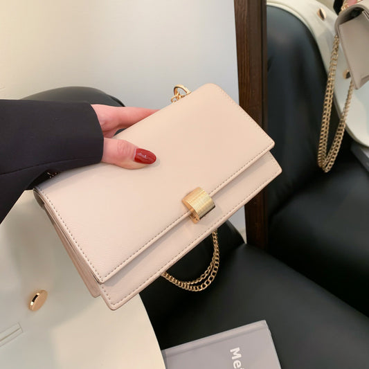 Simple Western Style Popular Korean Shoulder Crossbody Fashion Chain Small Square Bag