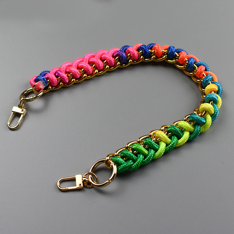Women's Bag Woven Bag With 40cm Short With Buckle Can Be Mobile Phone Charm