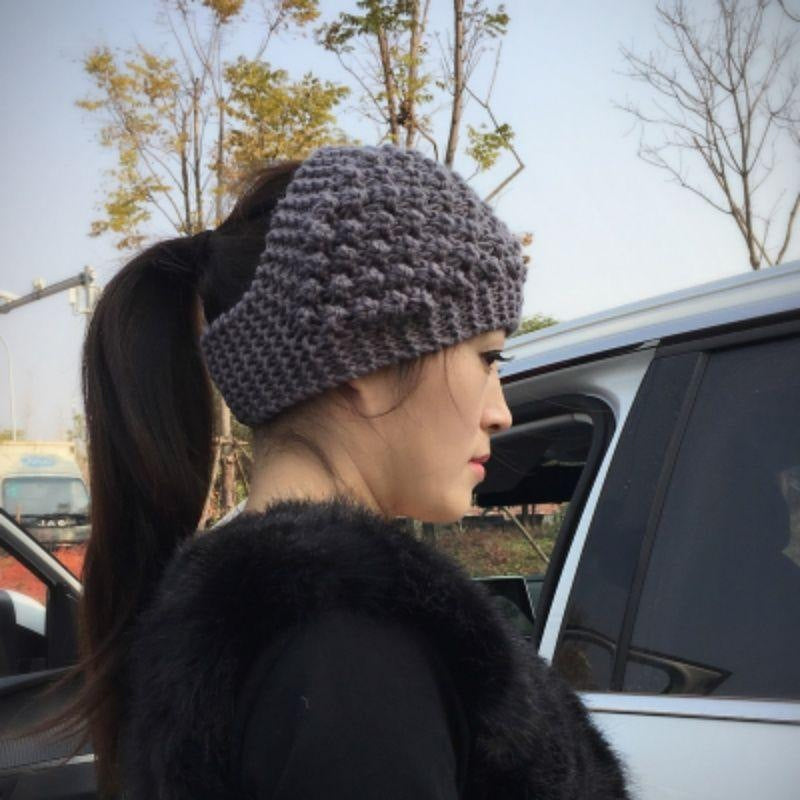 Wool Wide Brimmed Headband Hat Headwear Autumn And Winter Warm Headscarf