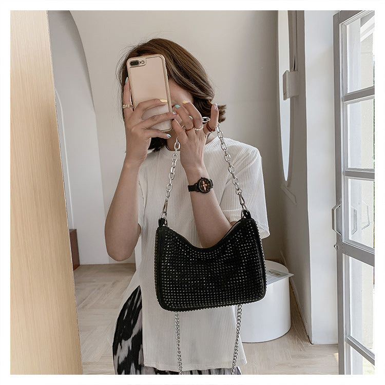 Popular Bright Diamond Women's New Fashion Messenger Bag