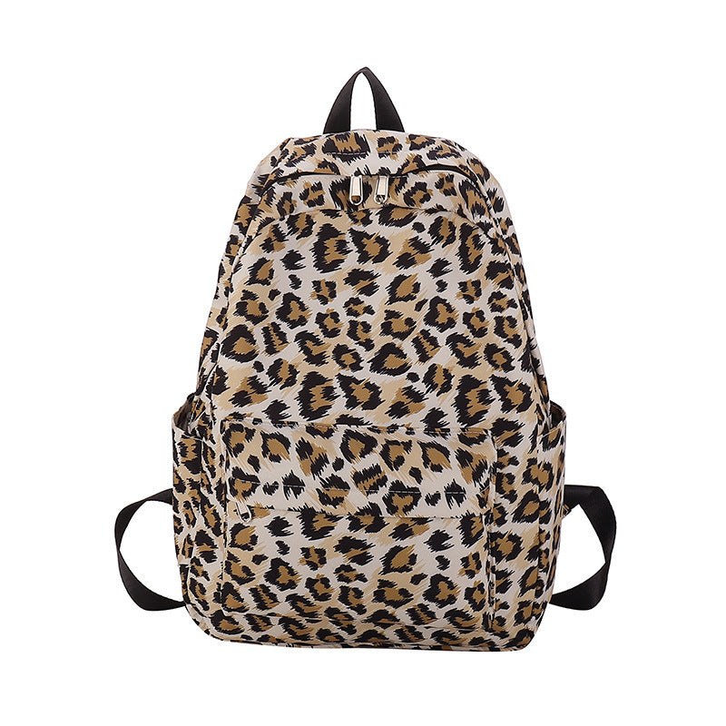 Leisure Schoolbag Women's Backpack Graffiti Color Matching Lightweight
