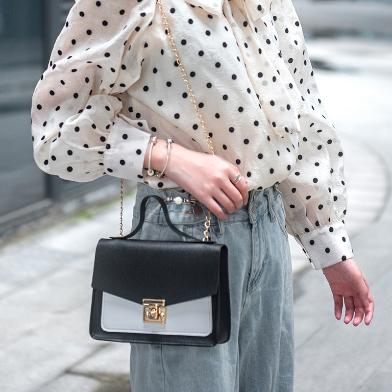Fashion Chain Lock Shoulder Messenger Bag