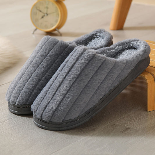 Men's Cotton Slippers, Women's TPR, Home Non-slip Indoor Warmth