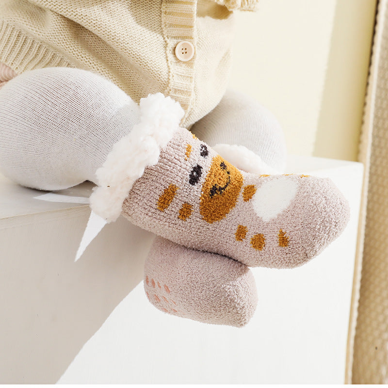 AutumnWinter Kids Christmas Stockings In Lambswool And Coral Fleece